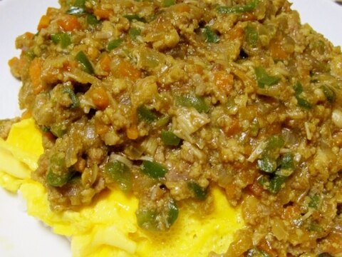 たっぷり野菜☆キーマなオムカレー